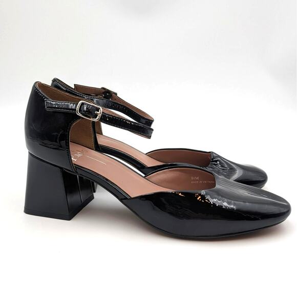 Linea Paolo Camelia Pump Adjustable Strap Women's Black Size US8.5M EU39 - Picture 3 of 9